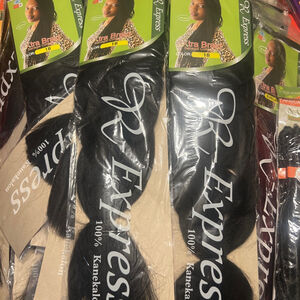 Women's ROMI Black 3X Xtra Braid Senegal Collection -5 packages